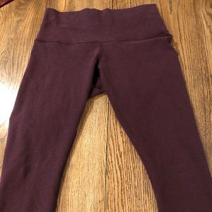 Lululemon high waisted wunder under cotton crop